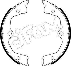 ACURA Комплект барабанних колодок TL (UA8, UA9) 3.7 AWD 12-, HONDA ACCORD VIII (CP) 2.4 07-12 CIFAM 153495