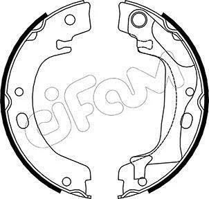 TOYOTA Комплект барабанних колодок COROLLA (_E12_) 1.4 VVT-i (ZZE120_, ZZE120R) 01-07 CIFAM 153446 (фото 1)