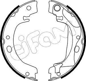 TOYOTA Комплект барабанних колодок COROLLA (_E12_) 1.4 VVT-i (ZZE120_, ZZE120R) 01-07 CIFAM 153446