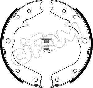 ACURA Комплект барабанних колодок MDX (YD1) 3.5 Повний 01-05, HONDA ODYSSEY (RL1, RA6, RA_) 2.4 (RB3) 08-13 CIFAM 153315