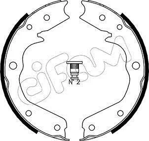 ACURA Комплект барабанних колодок MDX (YD1) 3.5 Повний 01-05, HONDA ODYSSEY (RL1, RA6, RA_) 2.4 (RB3) 08-13 CIFAM 153315