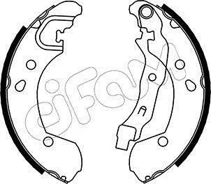 NISSAN Комплект барабанних колодок NOTE (E11, NE11) 1.5 dCi 06-12, RENAULT MODUS / GRAND MODUS (F/JP0_) 1.2 11- CIFAM 153290 (фото 1)