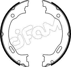 DODGE Комплект барабанних колодок CHALLENGER Купе 3.5 08-10, CHRYSLER 300C (LX, LE) 2.7 07-12 CIFAM 153242