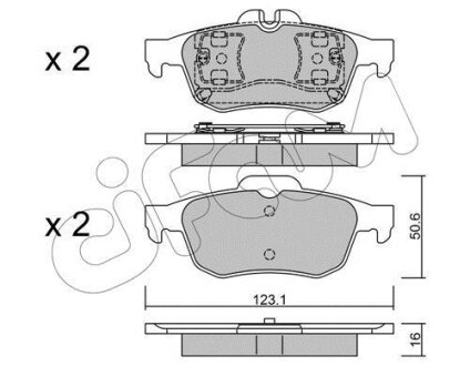RENAULT Комплект гальмівних колодок задній LATITUDE (L70_) 1.5 dCi (L70R, L731) 10- CIFAM 8229740