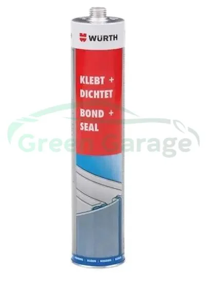Клей-герметик K+D, комбінований, поліуретановий, сірий, 300 ml {арт. } WURTH 08901002 (фото 1)
