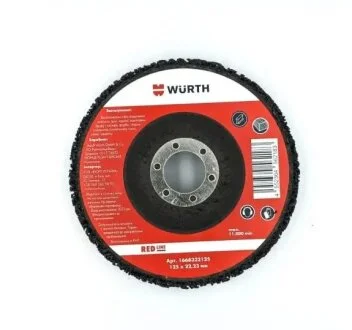 Диск шліфувальний нейлоново-карбідний D125х22,2 mm, RED LINE {арт. } WURTH 1668322125