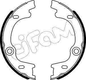 KIA Комплект барабанних колодок CARENS III Мінівен (UN) 1.6 CRDi 128 10-13 CIFAM 153505