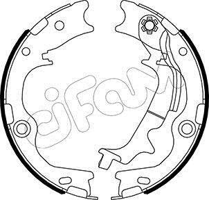 HYUNDAI Комплект барабанних колодок TUCSON (JM) 2.0 CRDi 09-10, ix35 (LM, EL, ELH) 2.0 10-13, KIA SPORTAGE III (SL) 1.6 GDI 10-15 CIFAM 153502