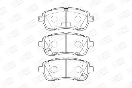 SUZUKI К-т передн. гальм колодок Swift CHAMPION 573648CH