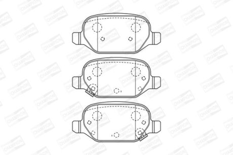 FIAT колодки гальм. задні Panda 12- CHAMPION 573427CH