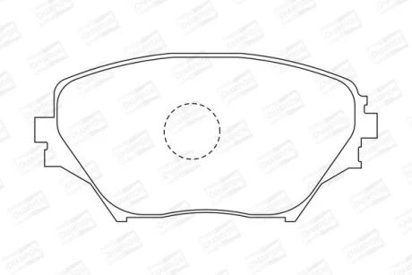 TOYOTA гальмівні колодки передні Rav 4 00- CHAMPION 572487CH