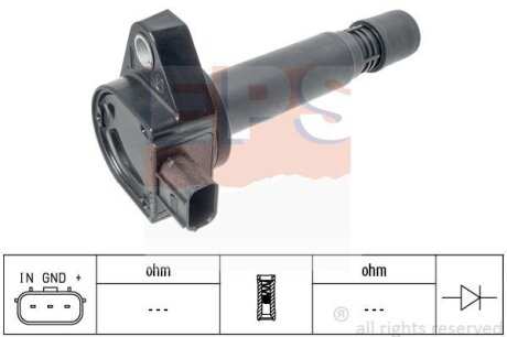 HONDA котушка запалювання Accord VIII,Civic VIII,CR-V III 1.8/2.0 05- EPS 1.970.522