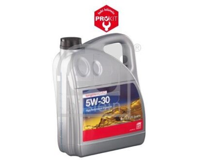 FEBI 5л (Made in GERMANY !!) масло синтетичне 5W-30 ACEA A1/B1, A5/B5, ILSAC GF-3/GF-4, Meets Ford WSS-M2C913-C, WSS-M2C913-D FEBI BILSTEIN 101152