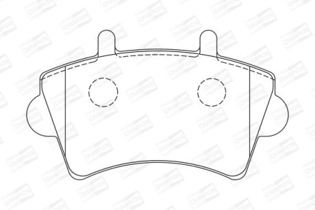 Гальмівні колодки до дисків CHAMPION 573107CH