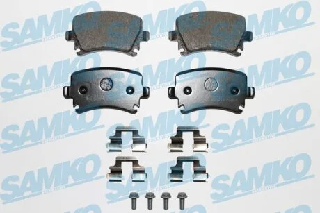 Комплект гальмівних накладок, дискове гальмо SAMKO 5SP1219K