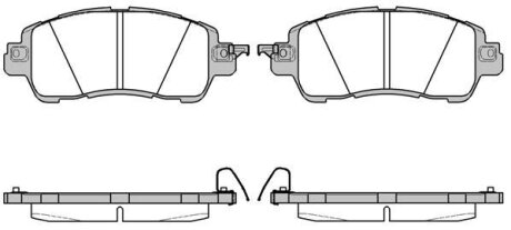 Комплект гальмівних накладок, дискове гальмо WOKING P17563.04