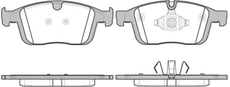 Комплект гальмівних накладок, дискове гальмо WOKING P17893.00