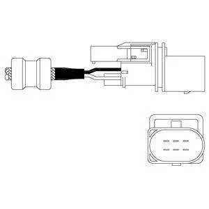 ES11014-12B1 Delphi Лямбда-зонд DELPHI ES1101412B1