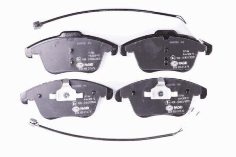 Колодки гальмівні дискові комплект передні HELLA PAGID 8DB355013731