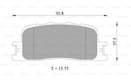 Гальмівні колодки до дисків BOSCH 0986505403