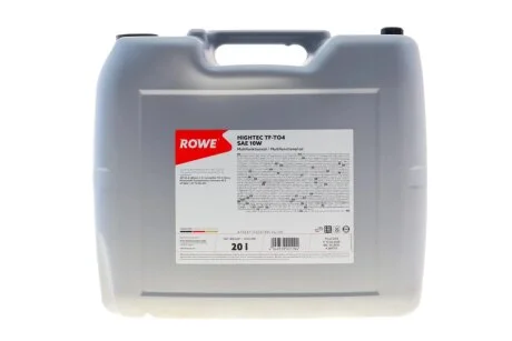 Олива трансмісійна HIGHTEC TF-TO4 SAE 10W (20L) ROWE 25031020099