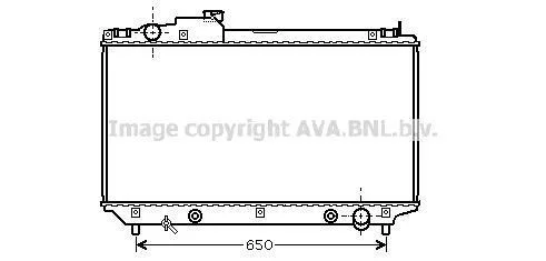 AVA LEXUS Радіатор системи охолодження двигуна LS 430 00- AVA COOLING TOA2315 (фото 1)