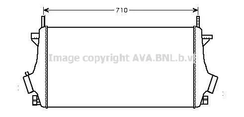 AVA OPEL Інтеркулер Insignia, Saab 9-5, Chevrolet Malibu 1.6CDTI/2.0 AVA COOLING OLA4476 (фото 1)