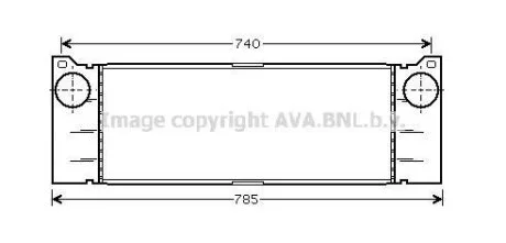AVA DB Інтеркулер VIANO (W639) CDI 2.2 03-, VITO (W639) 2.2 03- AVA COOLING MSA4371