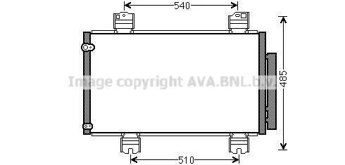 AVA HONDA Радіатор кондиціонера (конденсатор) ACCORD VIII 2.2 i-DTEC 08- AVA COOLING HDA5236D (фото 1)