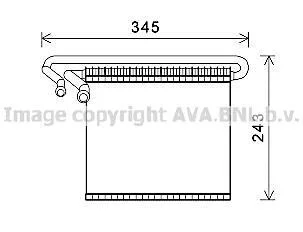 AVA FORD Випарник C-MAX II 1.0, 1.6, 2.0 10-, FOCUS III 1.0, 1.6, 2.0 10- AVA COOLING FDV491 (фото 1)