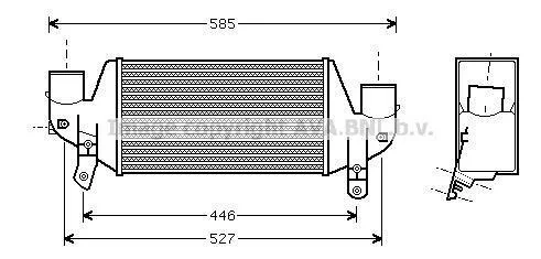 AVA FORD Інтеркулер Fiesta IV, Focus 1.8D/TDCi 95- AVA COOLING FDA4313 (фото 1)