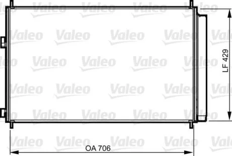 Радіатор кондиціонера VALEO 814204