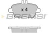 Комплект гальмівних накладок, дискове гальмо BREMSI BP3469 (фото 1)