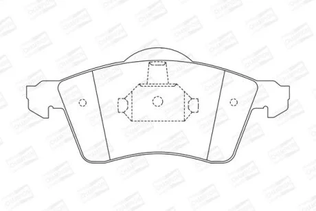 VW гальмівні колодки перед. T4 (15") сист.Teves! CHAMPION 571934CH