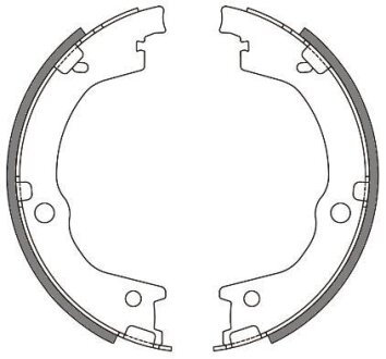 Комплект гальмівних колодок, стоянкове гальмо WOKING Z4644.00