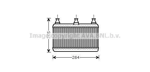 Теплообмінник, система опалення салону CLEVER FIT AVA COOLING BWA6341 (фото 1)