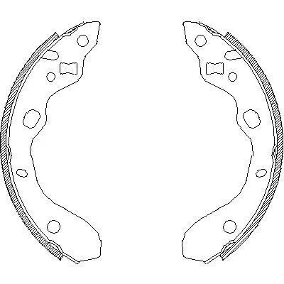 MAZDA щоки гальмівні 323 BJ 98-03 REMSA 4128.00 (фото 1)