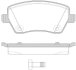 NISSAN гальмівні колодки передн. Micra, Note 03- RENAULT Clio, Kangoo 1.5DCI REMSA 0987.22 (фото 1)