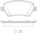 NISSAN гальмівні колодки передн. Micra, Note 03- RENAULT Clio, Kangoo 1.5DCI REMSA 0987.22 (фото 1)