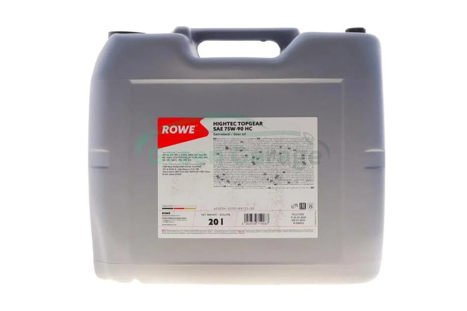 Олива трансмісійна HIGHTEC TOPGEAR SAE 75W-90 HC (20L) ROWE 25034020099 (фото 1)