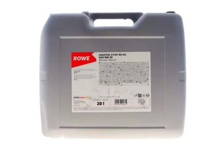 Олива моторна HIGHTEC SYNT RS HC SAE 0W-20 (20L) ROWE 20134020099