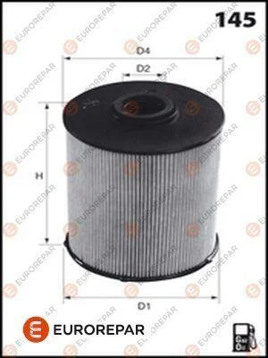 Фільтр паливний Ford Mondeo 2.0TDCi 07-15 EUROREPAR 1611658180 (фото 1)