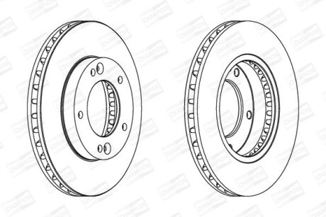 Гальмівний диск пер. Sorento 02-11 компл. 2шт CHAMPION 562772CH