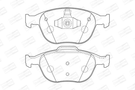 Гальмівні колодки пер. Connect 02- CHAMPION 573085CH