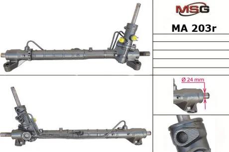 Рульова рейка з ГПК MAZDA 3 03-08/5 05- (відновлений з KOYO) MSG MA203R