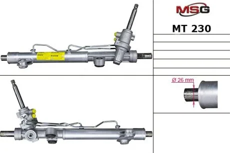 Рульова рейка з ГПК Galant 04-12 MSG MT230