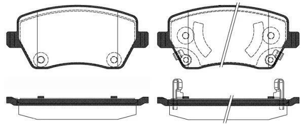 NISSAN Гальмівні колодки передні MICRA IV (K13K, K13KK) 1.2 10-20 REMSA 0987.02 (фото 1)