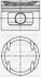 Поршень с кольцами і пальцем (размер отв. 84 / STD) BMW 325 24V - 92 (M 50 B 25 M) YENMAK 3104601000 (фото 1)
