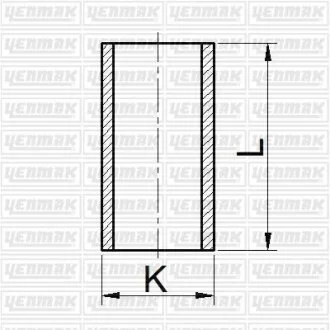 Гільза циліндра DAEWOO Matiz 0.8 (размер отв. 68.5 / STD)(MATIZ, SPARK, SOCH 6V) YENMAK 5165177000