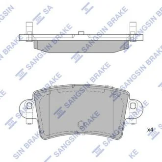 Комплект гальмівних накладок, дискове гальмо Hi-Q (SANGSIN) SP1895